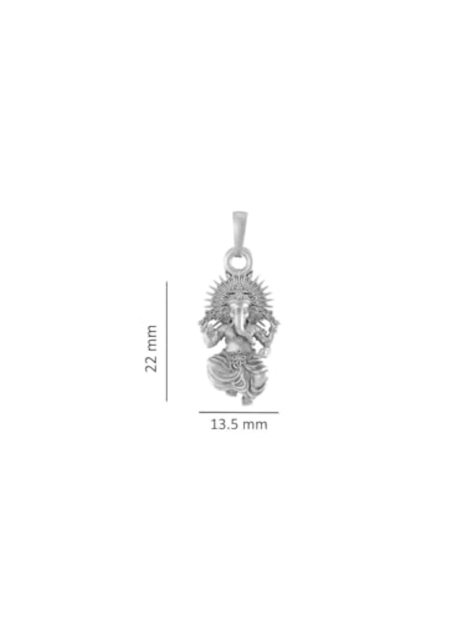 Sterling Silver God Ganesh Pendant, Pure Silver Locket
